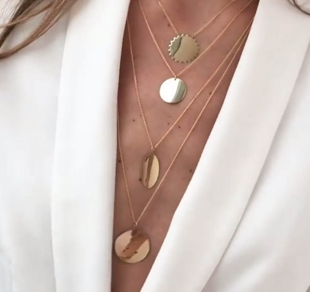 14K  Oval Necklace - Millo Jewelry