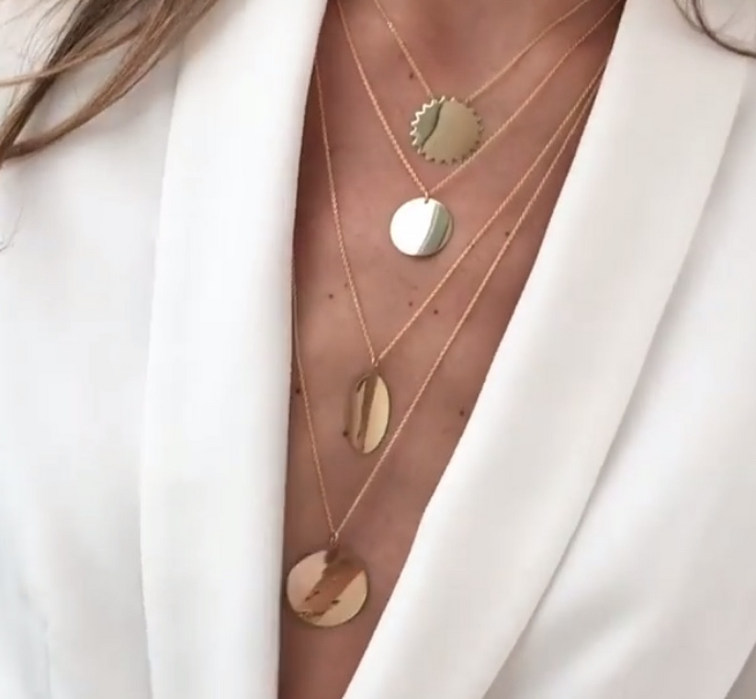 14K Sun Necklace - Millo Jewelry