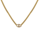 Load image into Gallery viewer, Pave Evil Eye Cuban Chain Necklace - Millo Jewelry