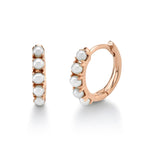 Load image into Gallery viewer, CULTURED PEARL HUGGIE EARRING - Millo Jewelry
