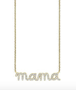 Load image into Gallery viewer, Gold &amp; Diamond Mama Necklace - Millo Jewelry
