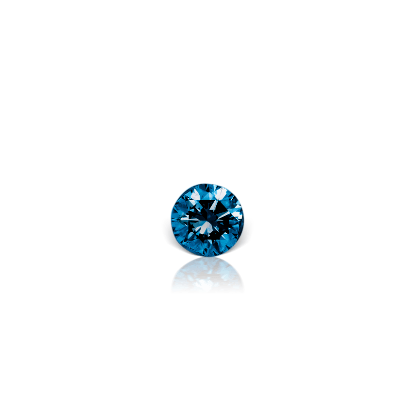 Invisible Set Blue Diamond Stud Earring - Millo Jewelry